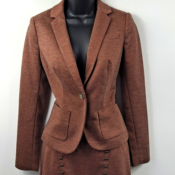 Like New! The Limited Brown Suit Sz XS/4 - Picture 2 of 8